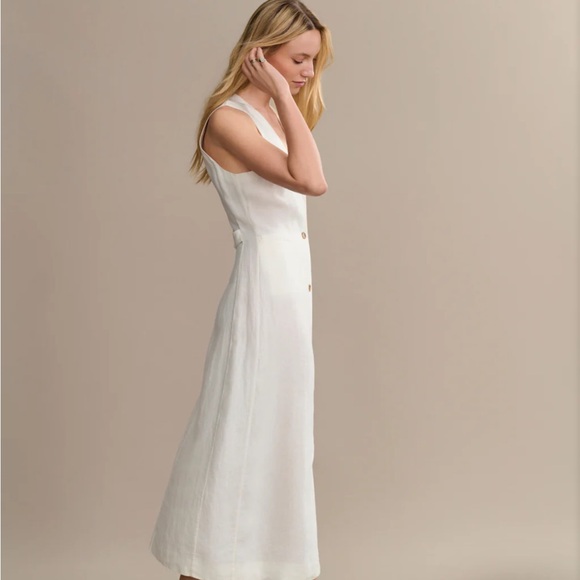 Jenni Kayne Callan 100% Linen Button Down Dress EUC Size Large - Picture 8 of 11